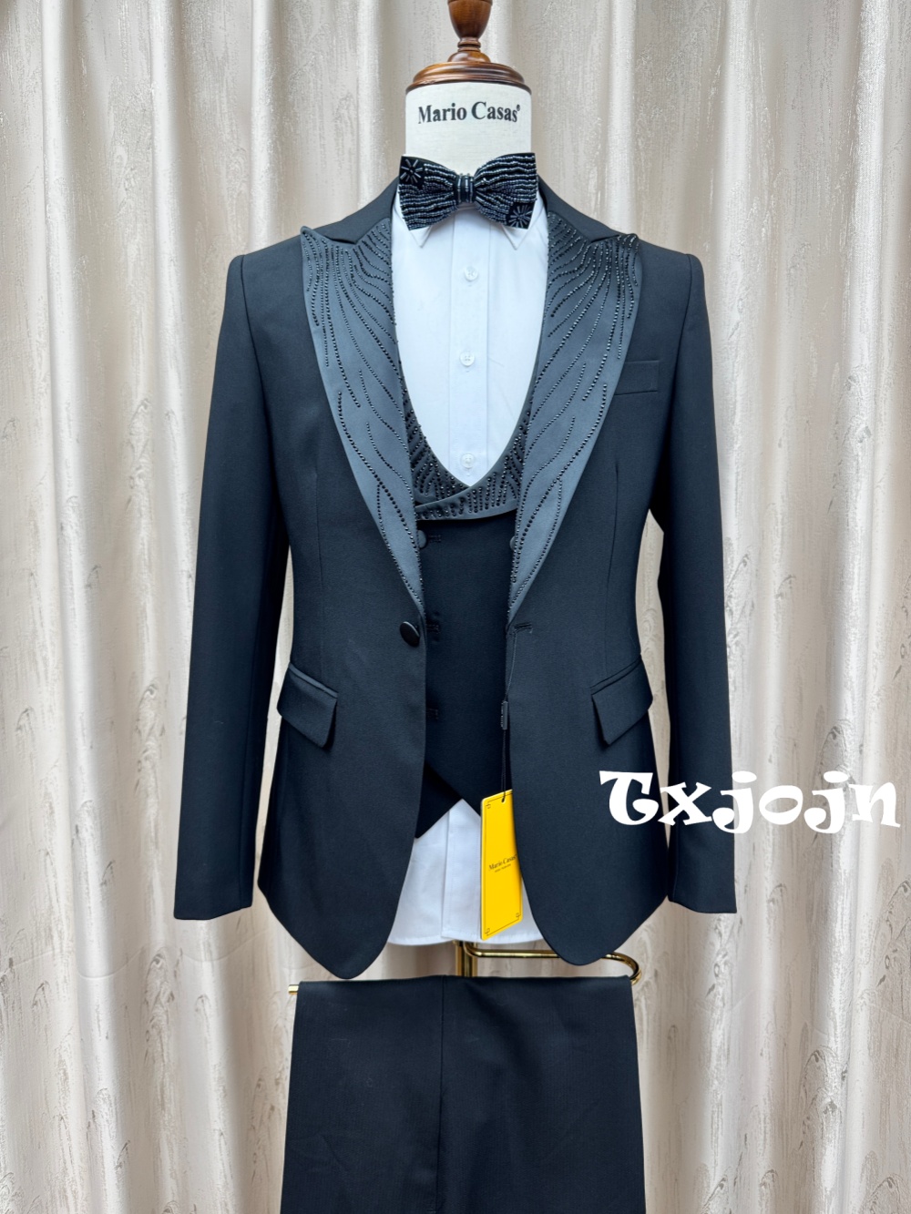 Formal Wear For Men In Wedding - 上品なフォーマルメンズスーツ3ピースセット 結婚式新郎用セット ハンサムピークドラペル メンズスリムフィットタキシード ビジネスパーティーウェア S-3XL