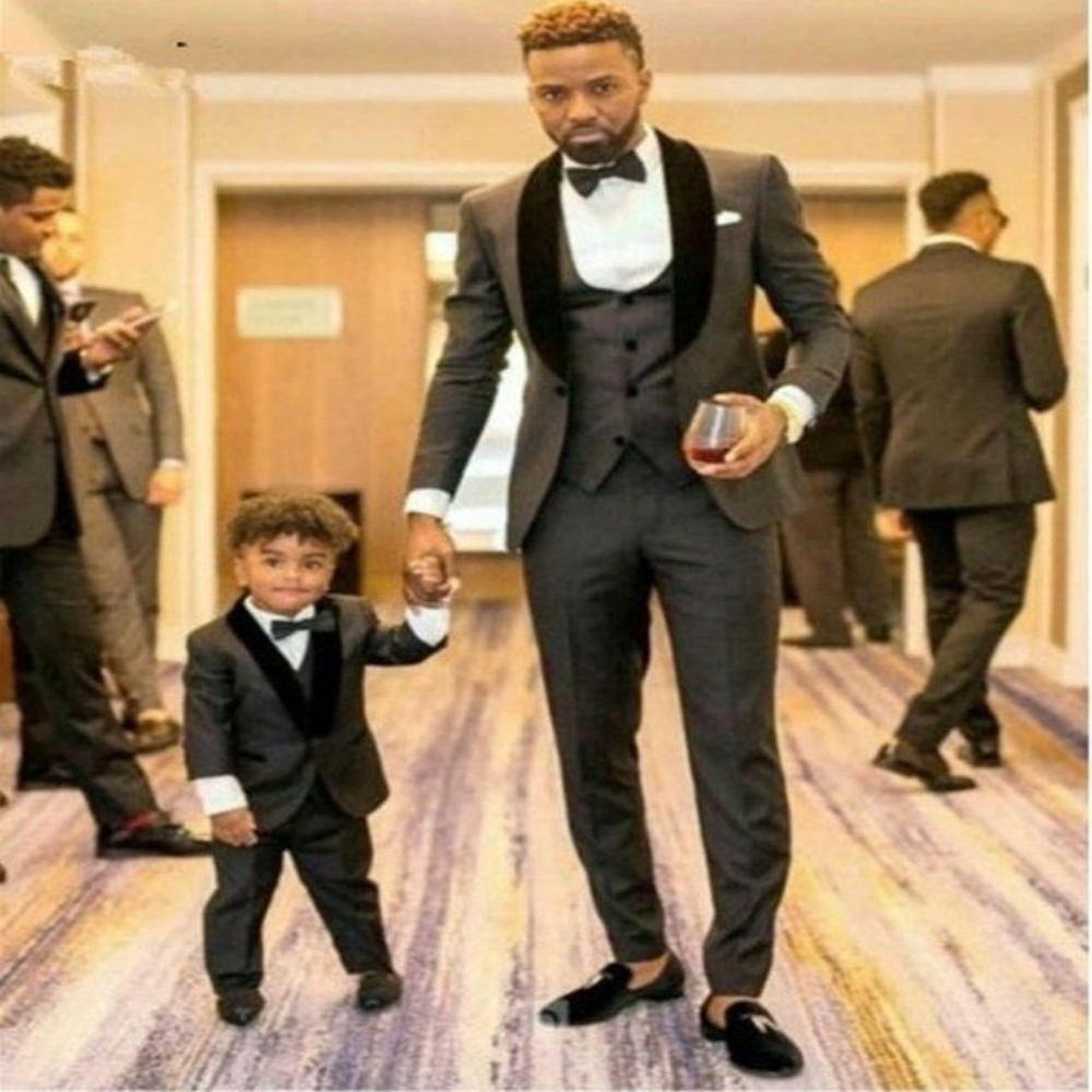 Formal Wear For Men Kids - ファッション男の子のフォーマルウェア結婚式パーティー用かわいいベビーキッズスーツ子供結婚式の服装衣装ジャケットベストパンツ 3 個