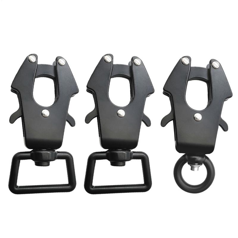 Collar Stay Metal - 犬用リードクラスプ、犬用リード、首輪連結スイベル、フロッグクリップ、クイックリリースロック、ペット用品、金属製ハードウェアバックル、ハイキング用