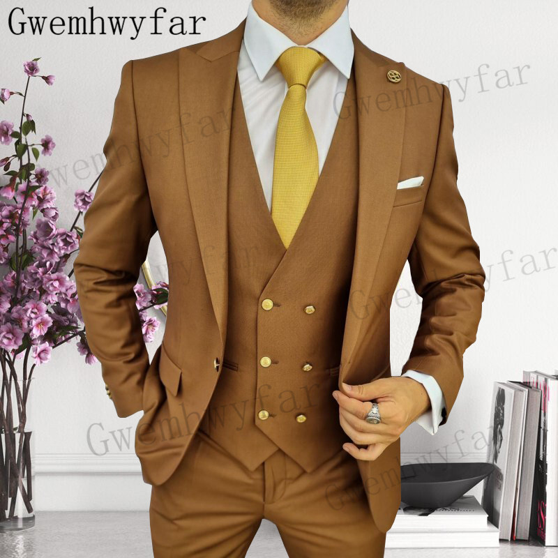 Gwenhwyfar-メンズピークラペルタキシード、花婿付け - Formal Wear For Men In Wedding のレビューと価格