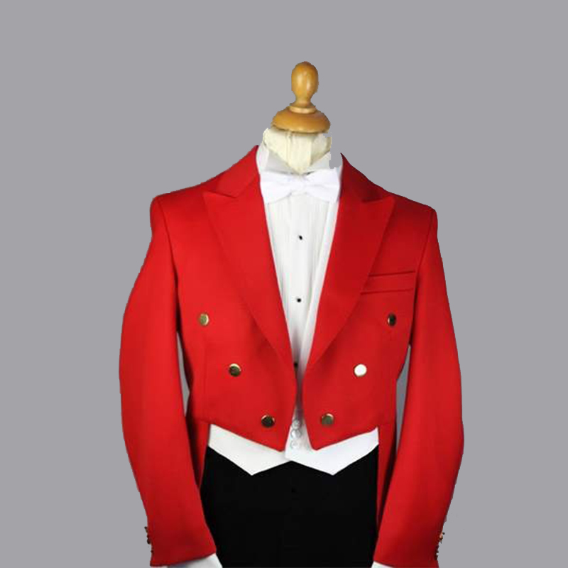 レッドタキシード燕尾服コレクション |   オーダーメイドの - Men Formal Wear Black And White のレビューと価格