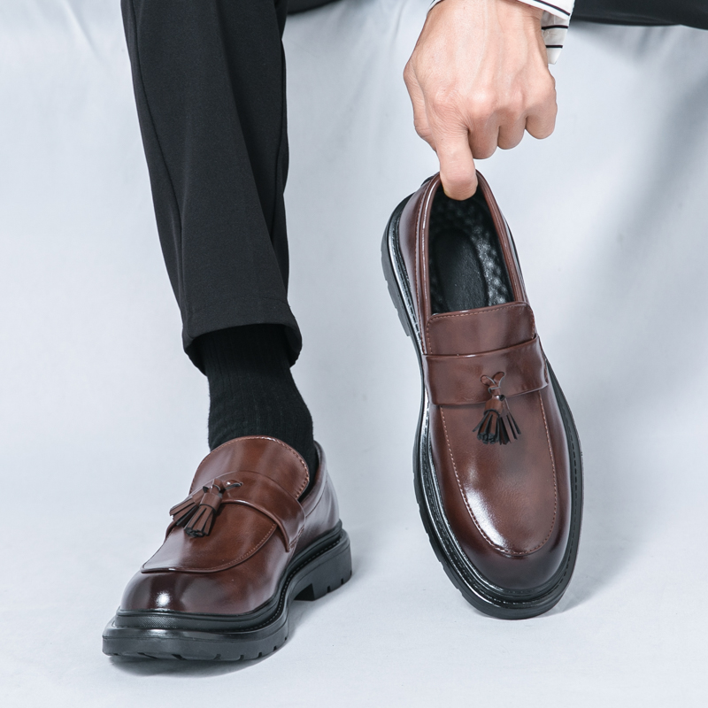ファッションブランド メンズ ノンスリップ カジュアル レザ - Men Formal Wear Brands のレビューと価格