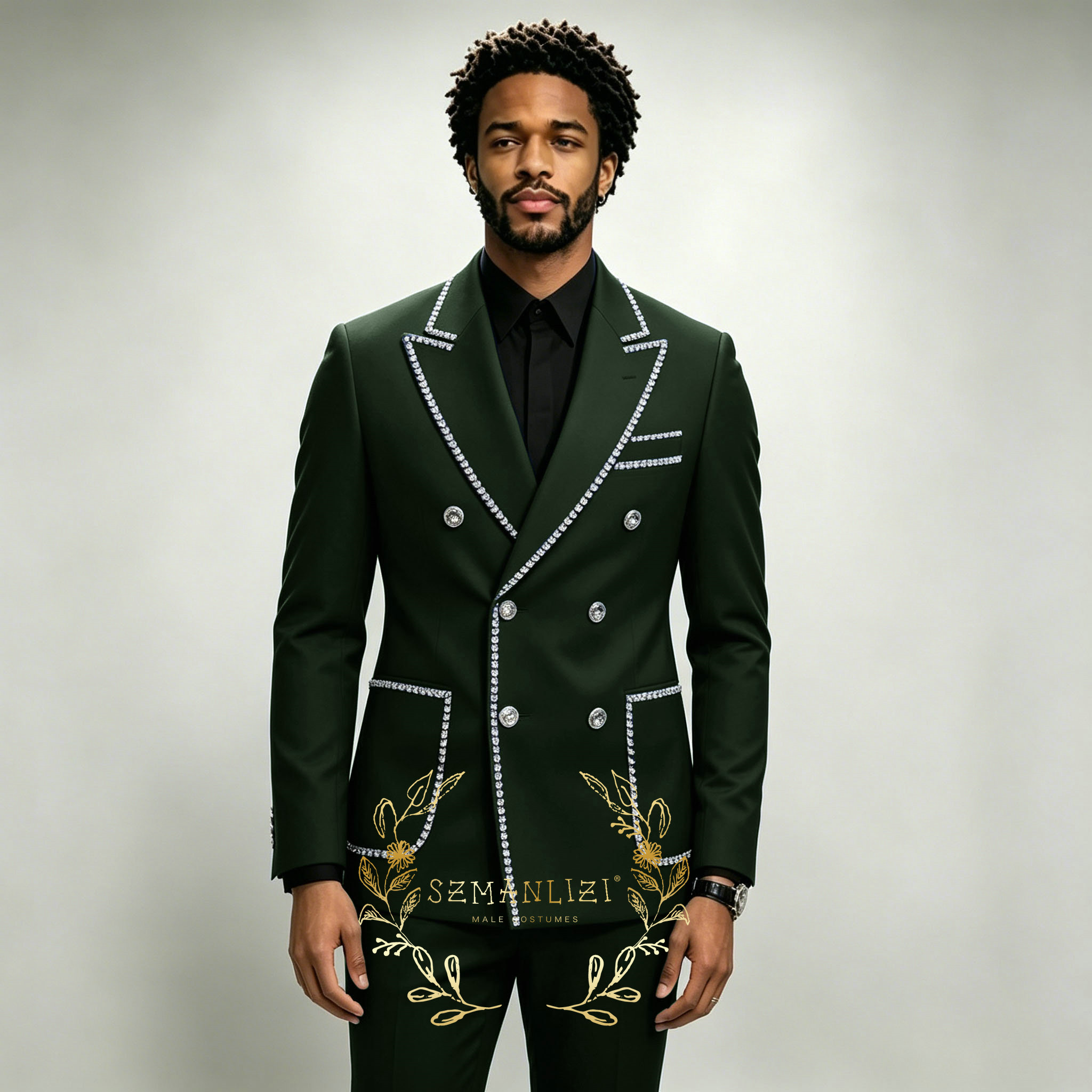 高級メンズスーツ2ピース ロイヤルブルー クリスタル ピーク - Formal Wear For Men In Wedding のレビューと価格