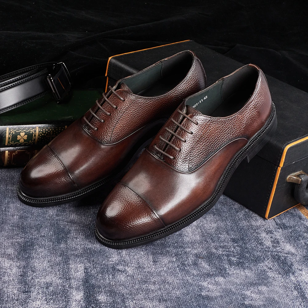 2025年 メンズ イタリアンスタイル ハンドメイド 本革  - Men'S Formal Wear For A Wedding のレビューと価格