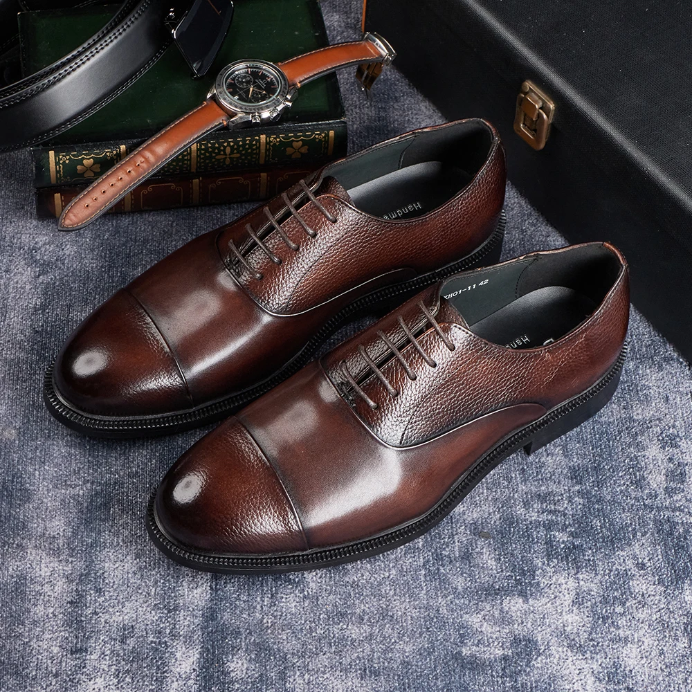 2025年 メンズ イタリアンスタイル ハンドメイド 本革  - Men'S Formal Wear For A Wedding のレビューと価格
