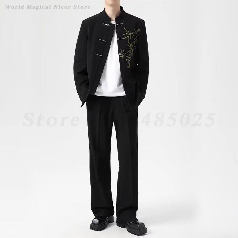 伝統的な男性の結婚式の婚約衣装古典的な新中国風のメンズ中山ス - Men'S Formal Wear For A Wedding のレビューと価格
