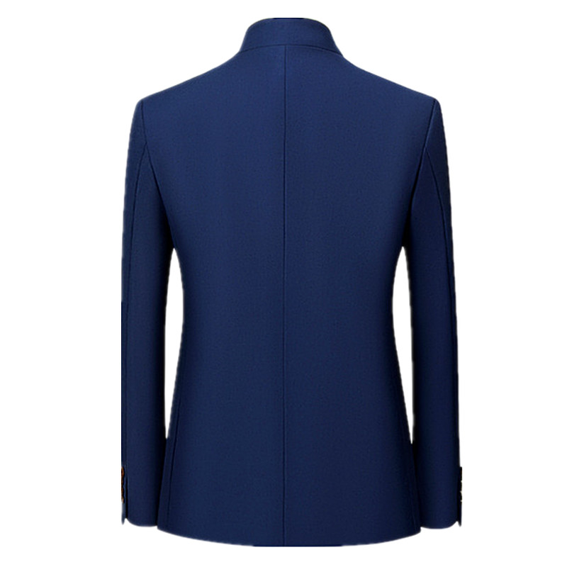 2026年 メンズ 中華風 長袖スーツジャケット 韓国風 フ - Men Formal Wear Black And White のレビューと価格