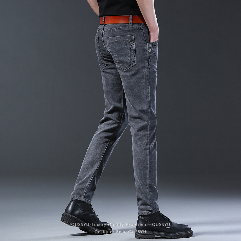 ブランド服男性弾性スリムレッグデニムジーンズカジュアルビジネ - Men Formal Wear Brands のレビューと価格