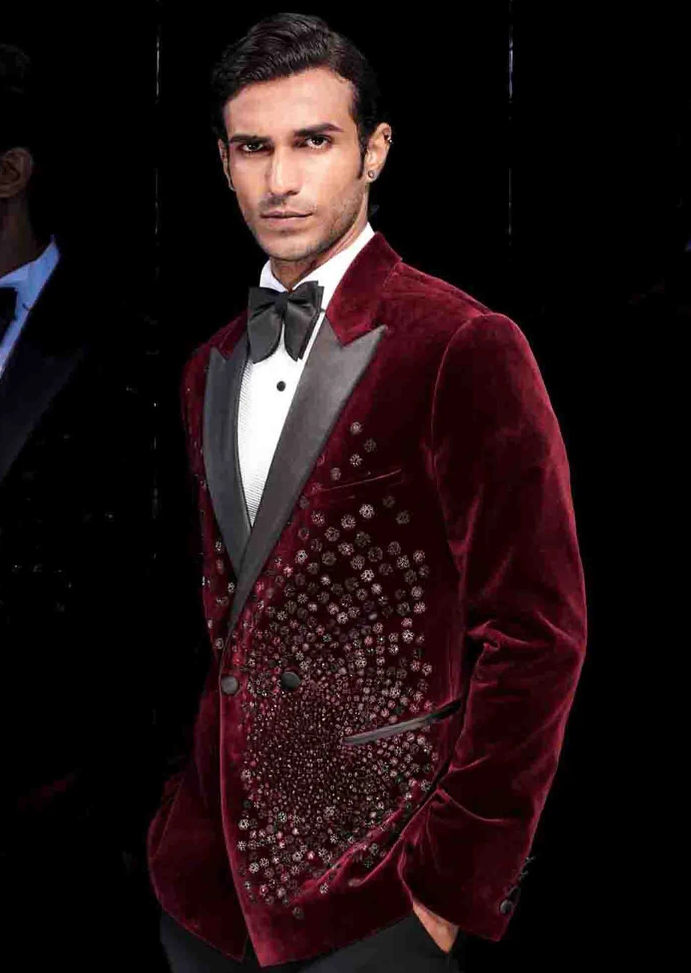 メンズ向け新作デザイナーズウェディングスーツ、2ピースブレザ - Men Formal Wear Modern のレビューと価格