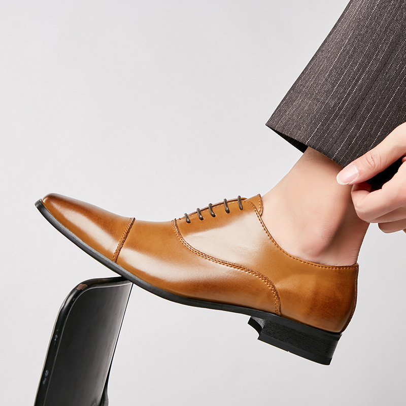 2025年ビジネスニューファッションメンズドレスシューズレザ - Men'S Formal Wear For A Wedding のレビューと価格