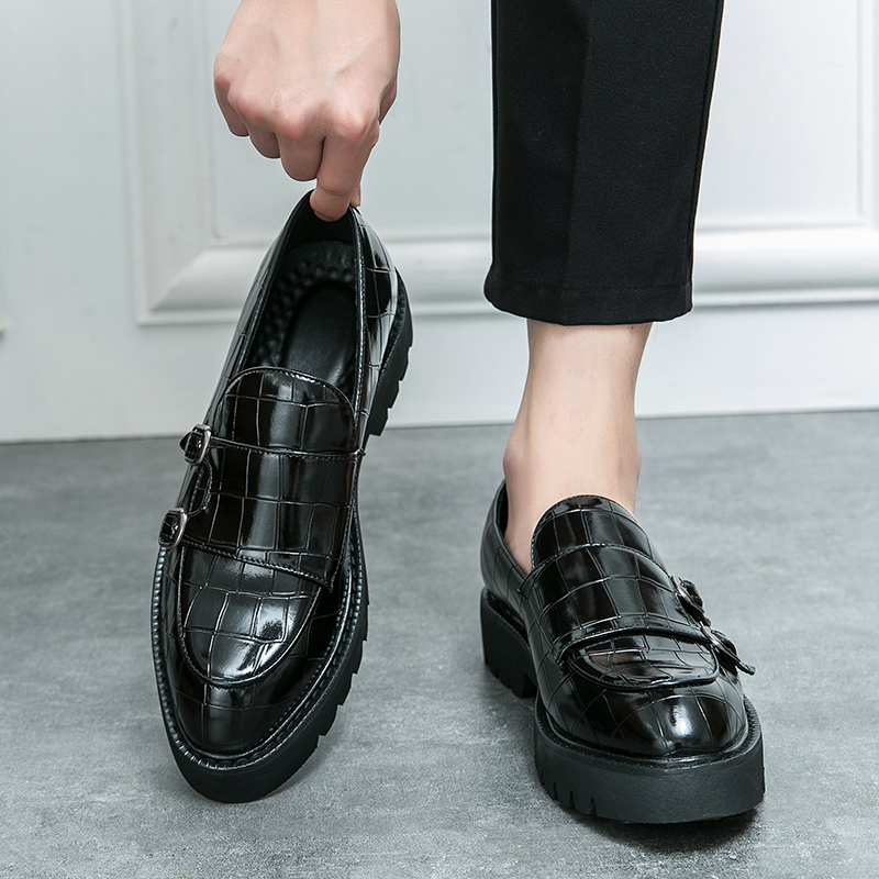 ファッショナブルなカジュアルな革の靴,男性用,ペダル,厚底, - Men Formal Wear Brands のレビューと価格
