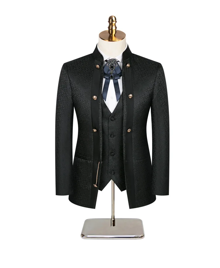 現代のテーラード結婚式のスーツ男性 2 ピースブレザーパンツ - Men Formal Wear Modern のレビューと価格